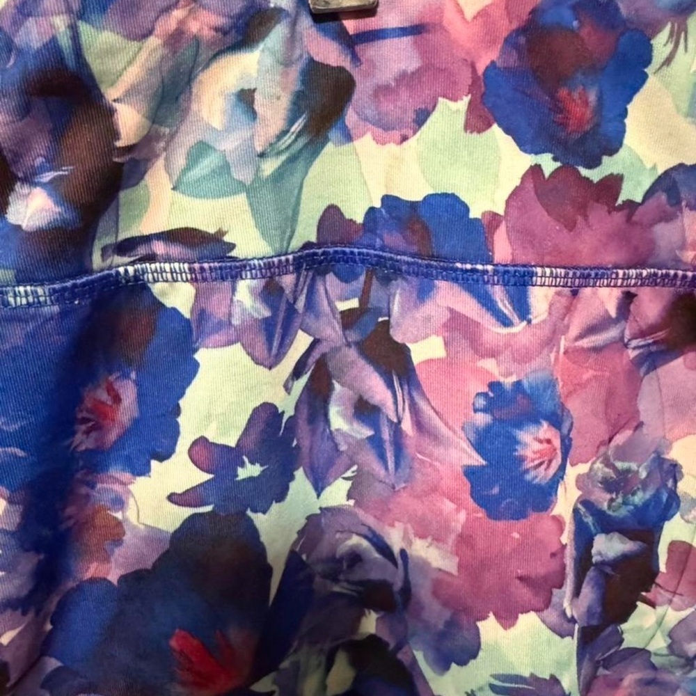 Danskin Now Floral Capri Leggings Womens xl - Picture 2 of 7